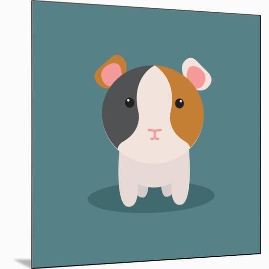 Cute Cartoon Hamster-Nestor David Ramos Diaz-Mounted Art Print