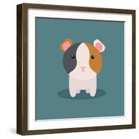 Cute Cartoon Hamster-Nestor David Ramos Diaz-Framed Art Print