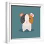 Cute Cartoon Hamster-Nestor David Ramos Diaz-Framed Art Print