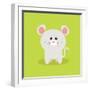 Cute Cartoon Mouse-Nestor David Ramos Diaz-Framed Art Print