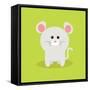 Cute Cartoon Mouse-Nestor David Ramos Diaz-Framed Stretched Canvas