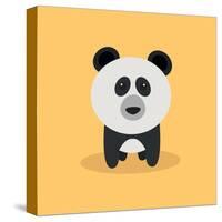 Cute Cartoon Panda-Nestor David Ramos Diaz-Stretched Canvas