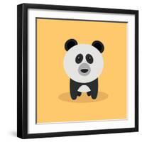 Cute Cartoon Panda-Nestor David Ramos Diaz-Framed Art Print