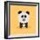 Cute Cartoon Panda-Nestor David Ramos Diaz-Framed Art Print