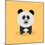 Cute Cartoon Panda-Nestor David Ramos Diaz-Mounted Art Print