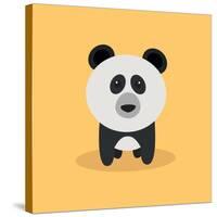 Cute Cartoon Panda-Nestor David Ramos Diaz-Stretched Canvas