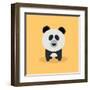 Cute Cartoon Panda-Nestor David Ramos Diaz-Framed Art Print