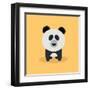 Cute Cartoon Panda-Nestor David Ramos Diaz-Framed Art Print