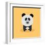 Cute Cartoon Panda-Nestor David Ramos Diaz-Framed Art Print