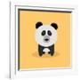 Cute Cartoon Panda-Nestor David Ramos Diaz-Framed Giclee Print