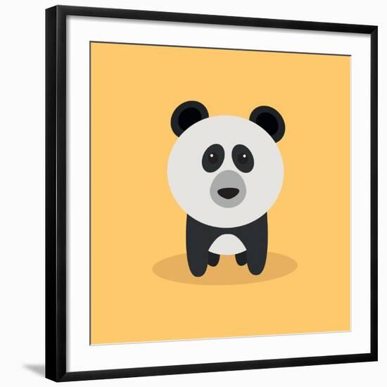 Cute Cartoon Panda-Nestor David Ramos Diaz-Framed Giclee Print