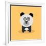 Cute Cartoon Panda-Nestor David Ramos Diaz-Framed Art Print