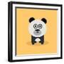 Cute Cartoon Panda-Nestor David Ramos Diaz-Framed Art Print