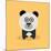 Cute Cartoon Panda-Nestor David Ramos Diaz-Mounted Art Print