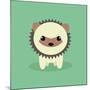 Cute Cartoon Porcupine-Nestor David Ramos Diaz-Mounted Art Print