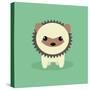 Cute Cartoon Porcupine-Nestor David Ramos Diaz-Stretched Canvas