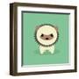 Cute Cartoon Porcupine-Nestor David Ramos Diaz-Framed Art Print