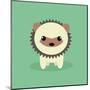 Cute Cartoon Porcupine-Nestor David Ramos Diaz-Mounted Art Print