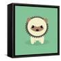 Cute Cartoon Porcupine-Nestor David Ramos Diaz-Framed Stretched Canvas