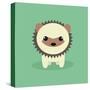 Cute Cartoon Porcupine-Nestor David Ramos Diaz-Stretched Canvas