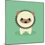 Cute Cartoon Porcupine-Nestor David Ramos Diaz-Mounted Art Print