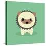 Cute Cartoon Porcupine-Nestor David Ramos Diaz-Stretched Canvas