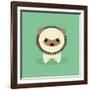 Cute Cartoon Porcupine-Nestor David Ramos Diaz-Framed Giclee Print