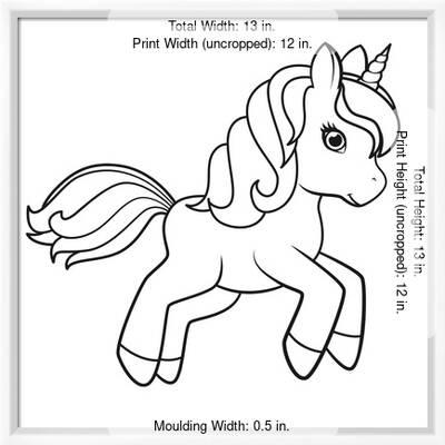 Cute Cartoon Unicorn Isolated on White Background. Vector ...