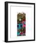 Cute Cats & Dogs on the Street-null-Framed Art Print