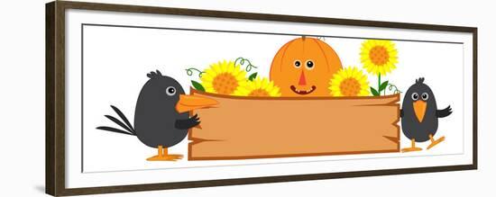 Cute Fall Sign-bilha golan-Framed Premium Giclee Print