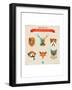 Cute Fashion Hipster Animals & Pets, Set of Vector Icons-Marish-Framed Art Print