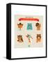 Cute Fashion Hipster Animals & Pets, Set of Vector Icons-Marish-Framed Stretched Canvas