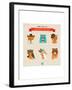 Cute Fashion Hipster Animals & Pets, Set of Vector Icons-Marish-Framed Art Print