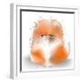 Cute Fluffy Persian Cat-Elena Barenbaum-Framed Art Print