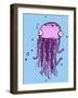 Cute Goofy Jellyfish-Lauren Ramer-Framed Giclee Print