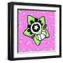 Cute Green Star-Andrea Buenfil-Framed Art Print