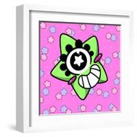 Cute Green Star-Andrea Buenfil-Framed Art Print