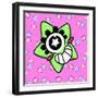 Cute Green Star-Andrea Buenfil-Framed Art Print