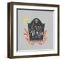 Cute Halloween I Neutral-Becky Thorns-Framed Art Print