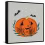 Cute Halloween II Neutral-Becky Thorns-Framed Stretched Canvas