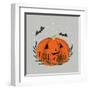 Cute Halloween II Neutral-Becky Thorns-Framed Art Print