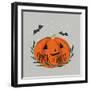 Cute Halloween II Neutral-Becky Thorns-Framed Art Print