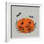 Cute Halloween II Neutral-Becky Thorns-Framed Art Print