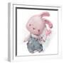 Cute Hare with Heart-Elena Barenbaum-Framed Photographic Print