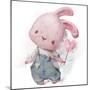 Cute Hare with Heart-Elena Barenbaum-Mounted Photographic Print