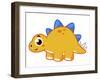 Cute Illustration of a Stegosaurus-Stocktrek Images-Framed Photographic Print