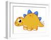 Cute Illustration of a Stegosaurus-Stocktrek Images-Framed Photographic Print