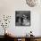 Cute Little Girl Busily at Work, Sitting in a Desk Chair in a Schoolroom, Other Pupils at Work Too-Gordon Parks-Framed Stretched Canvas displayed on a wall