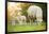 Cute Little Lambs with Sheep on Fresh Green Meadow during Sunrise-Lukas Gojda-Framed Photographic Print