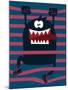 Cute Monster Vector Character Design-braingraph-Mounted Art Print